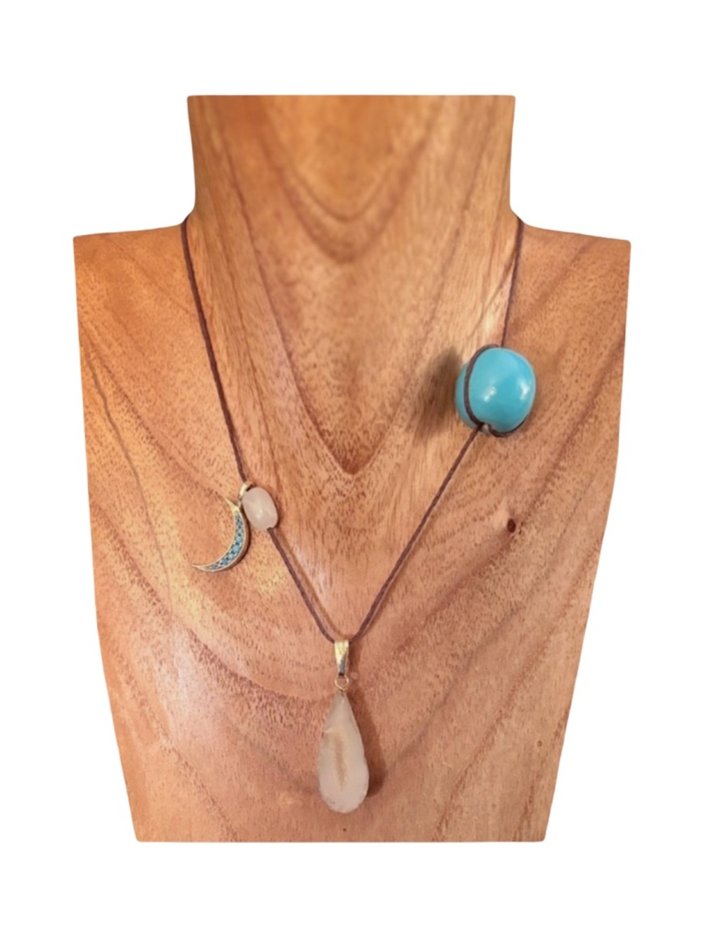 🍒NEW Cosmic Turquoise and Agate Charm Necklace by Loaded